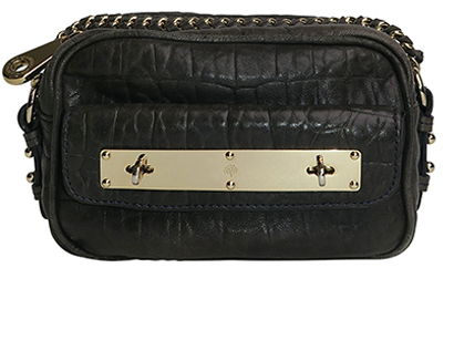 Mulberry Carter Camera Bag, £170, Handbags, Black/Grey, Leather, Front view